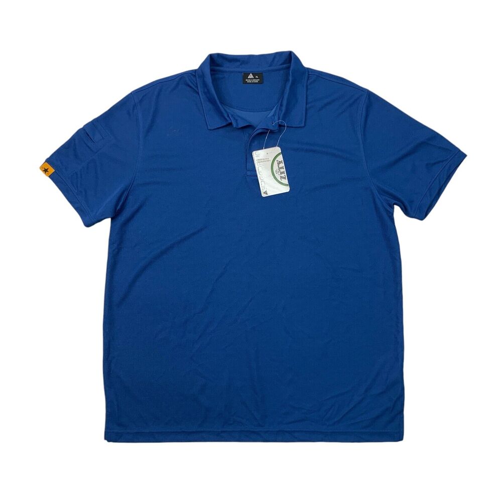 Zity Shirt Men XL Extra Large Cobalt Speed Run Moisture Temperature Control Polo